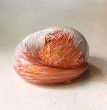 Load image into Gallery viewer, Memorial Curled Glass Cat
