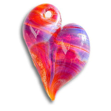 Load image into Gallery viewer, Glass Heart Cremation Pendant