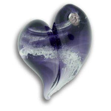 Load image into Gallery viewer, Glass Heart Cremation Pendant