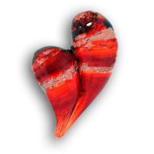 Load image into Gallery viewer, Glass Heart Cremation Pendant