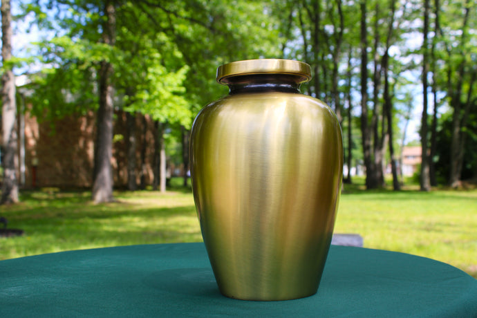 Classic Bronze Urn-Gold