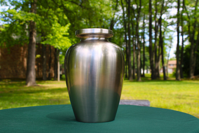 Classic Bronze Urn-Silver