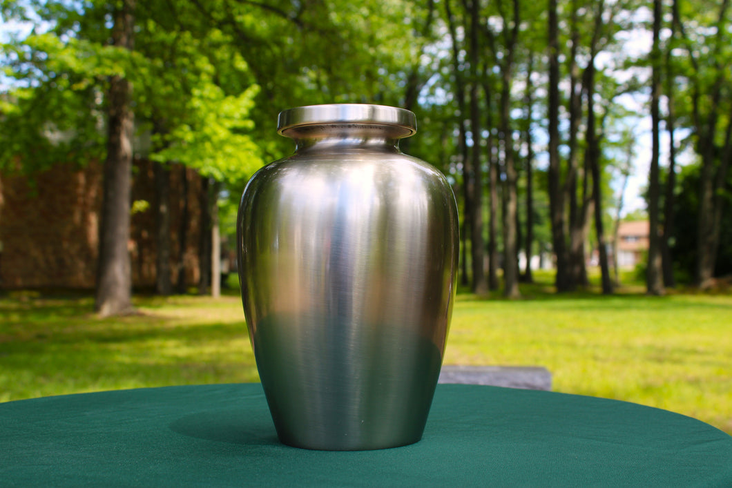 Classic Bronze Urn-Silver