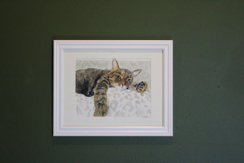 Hand Painted Water Color Pet Portrait