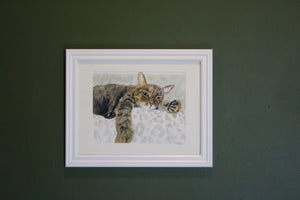 Hand Painted Water Color Pet Portrait