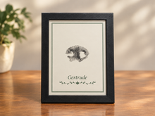 Load image into Gallery viewer, Framed Ink Print with Personalized Plaque