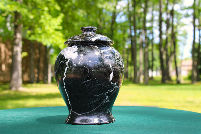 Marble Vase-Black