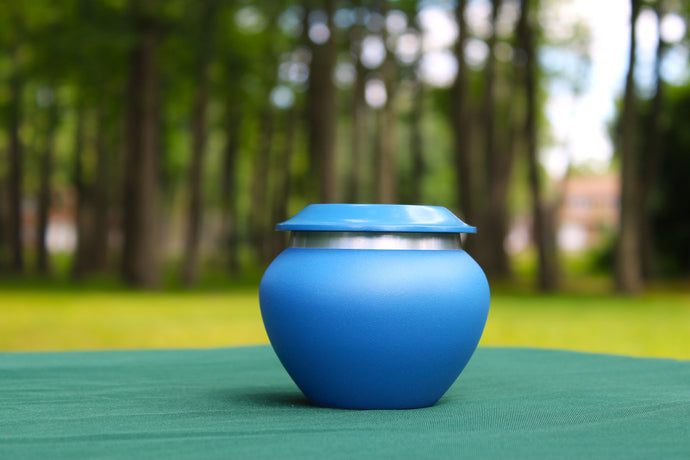Pagoda Blue Urn