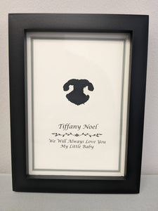 Framed Ink Print with Personalized Plaque