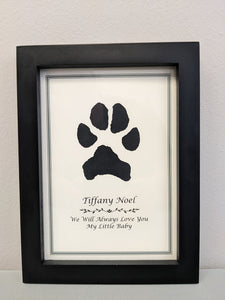 Framed Ink Print with Personalized Plaque