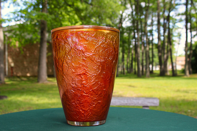 Infinity Glass Urn-Gold Reflections