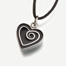 Load image into Gallery viewer, Enameled Pewter Satin Heart