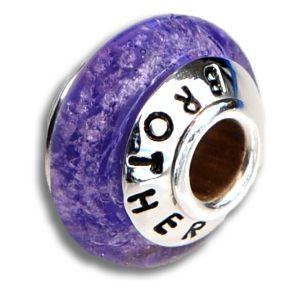 lilac pandora bead